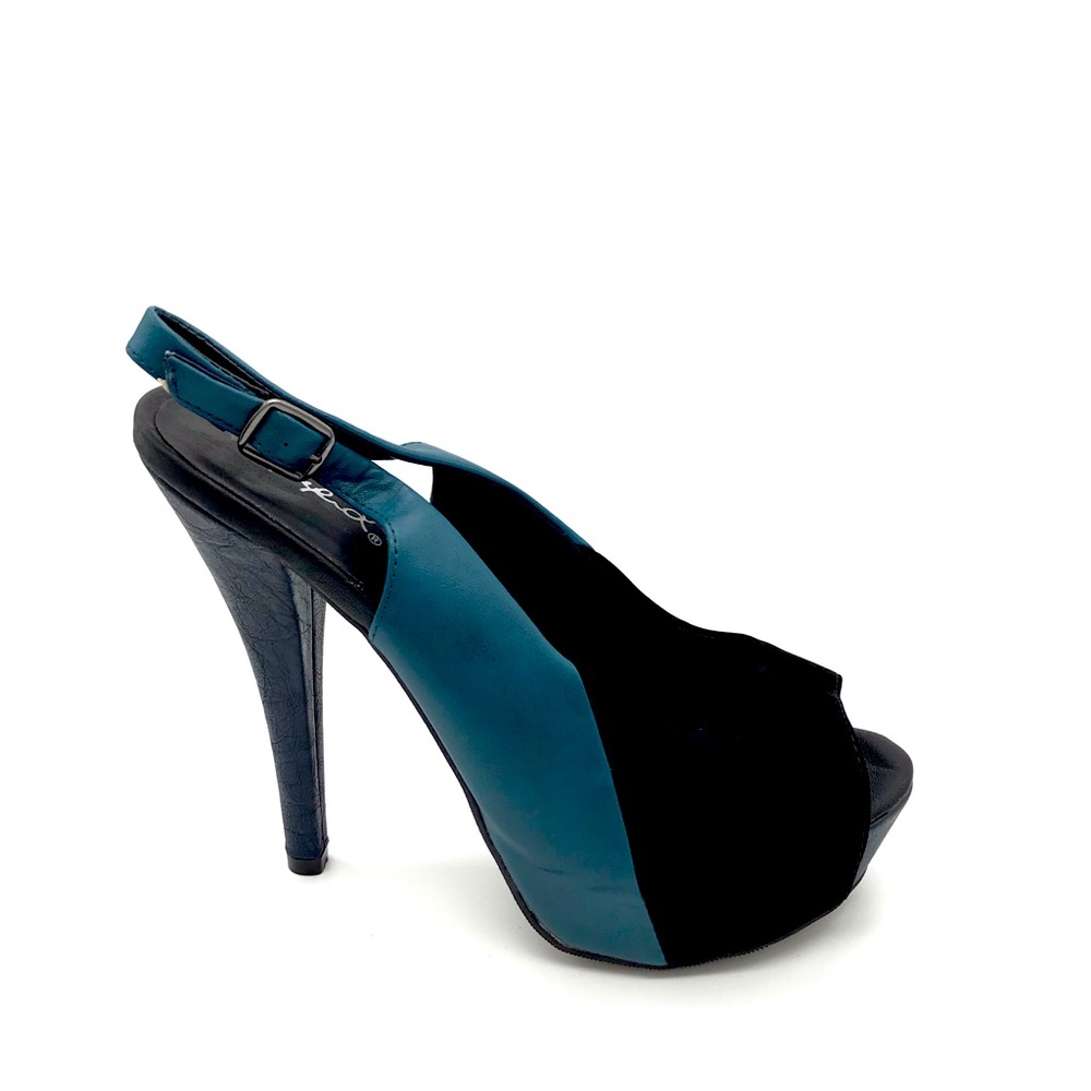 Open Toe Slingback Heels